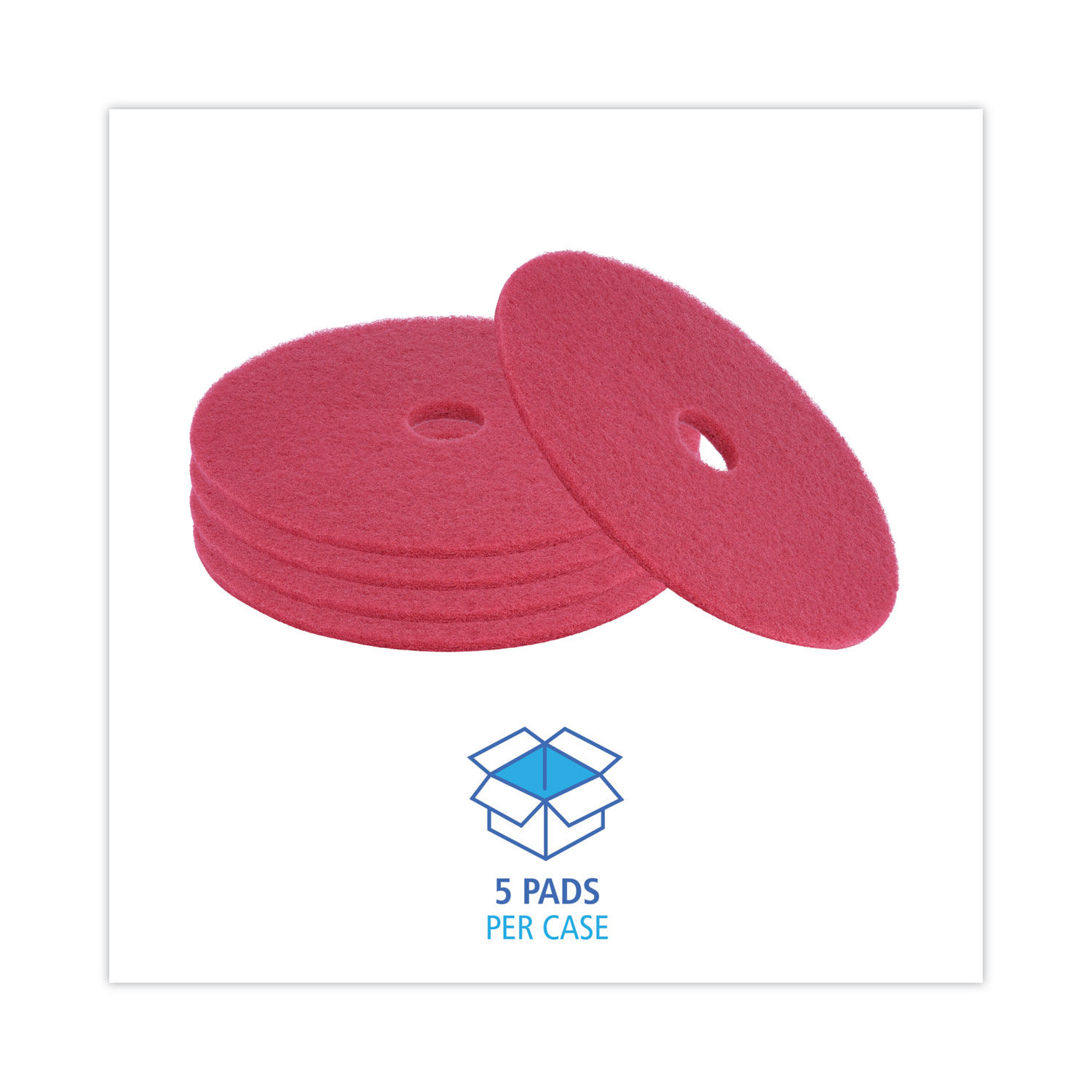 Buffing Floor Pads by Boardwalkandreg; BWK4021RED