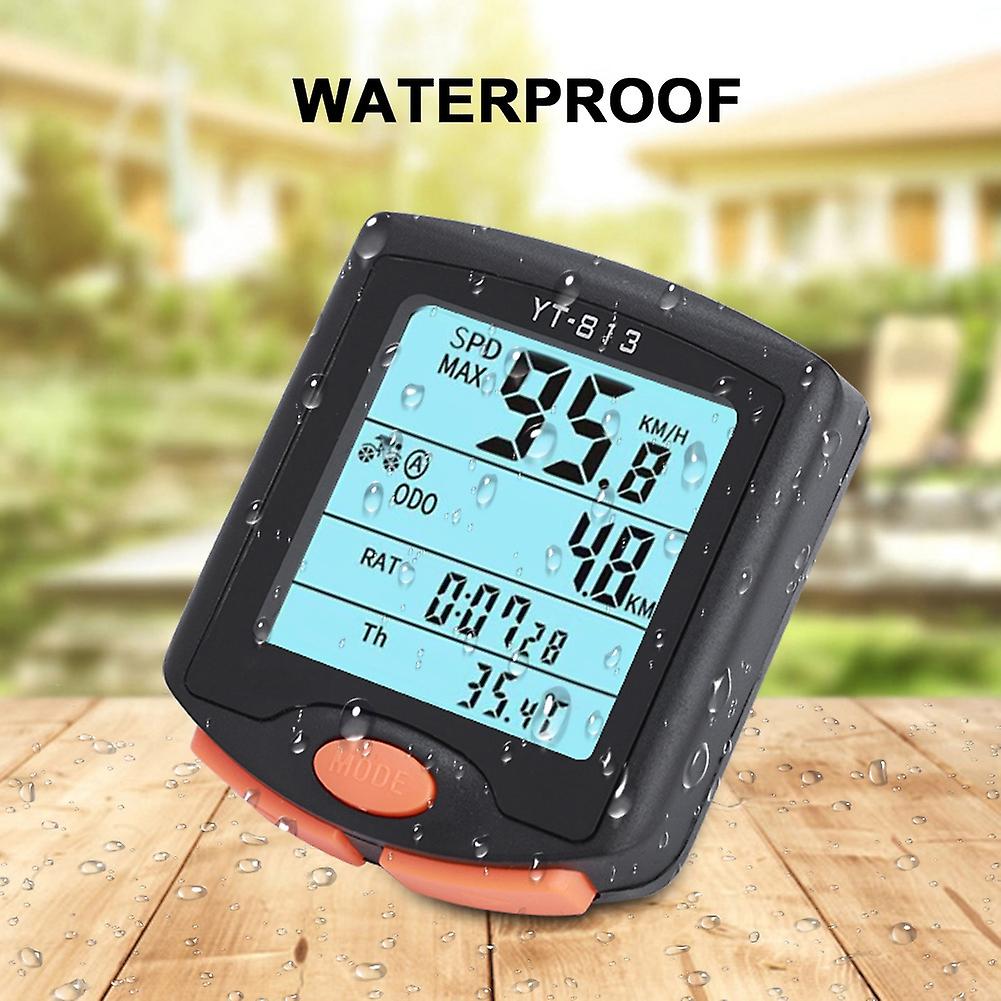 Outdoor Cycling Waterproof Bike Odometer Multifunction Bicycle Computer Riding (wired)