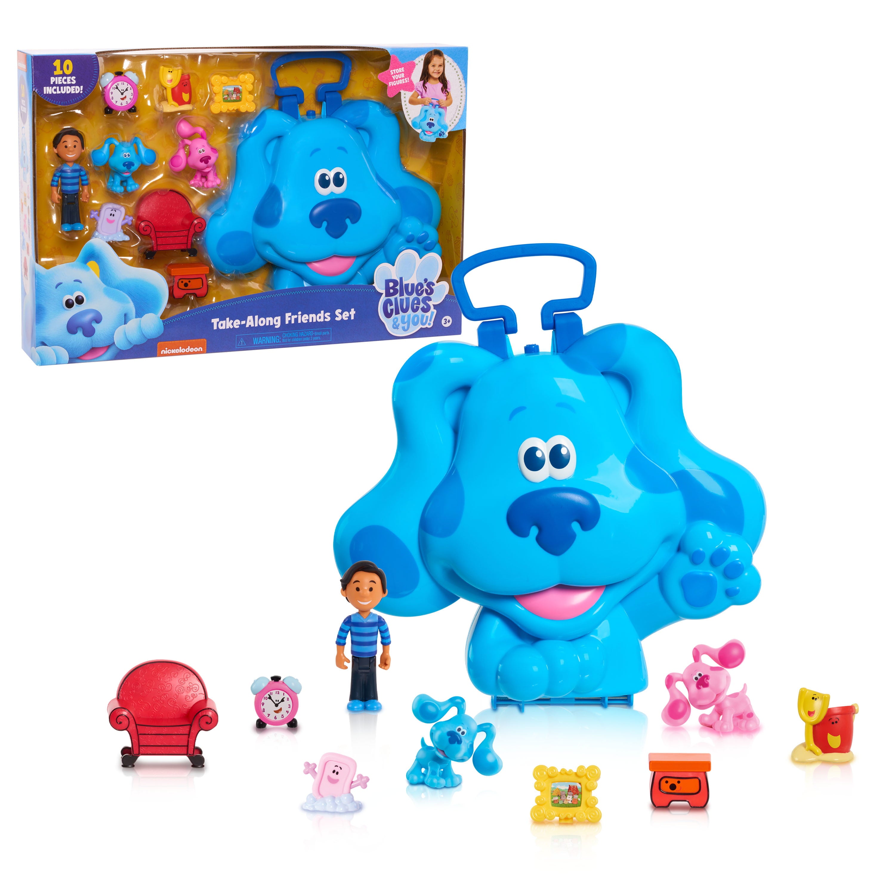 Blue’s Clues and You! Take-Along Friends Set，  Kids Toys for Ages 3 Up， Gifts and Presents