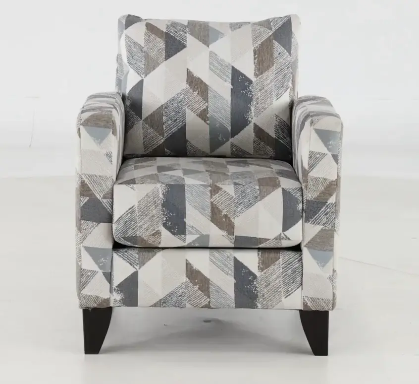 Bryn Triangle Pattern Accent Chair