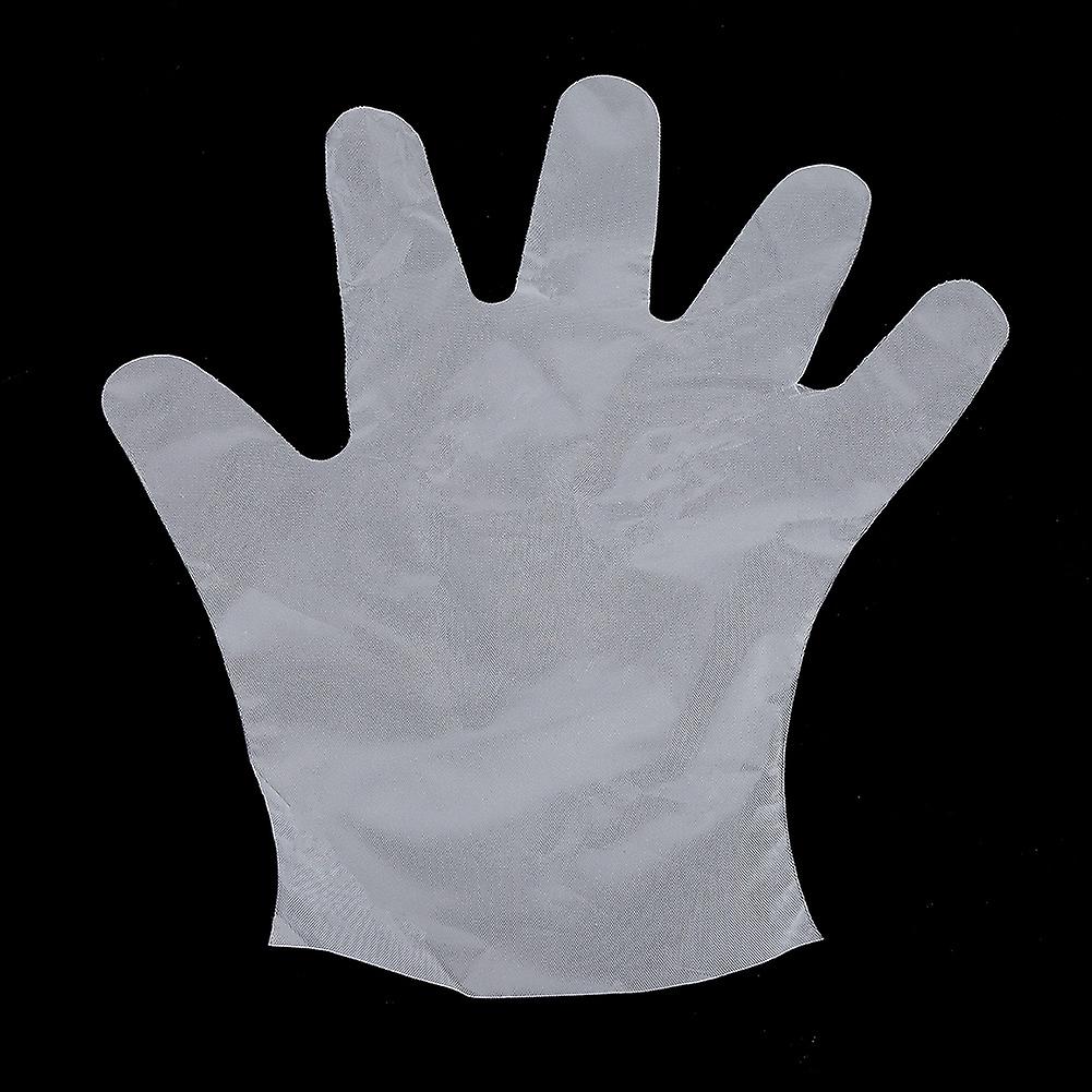 100 Pcs Disposable Kitchen Gloves Medium CPE Food Grade