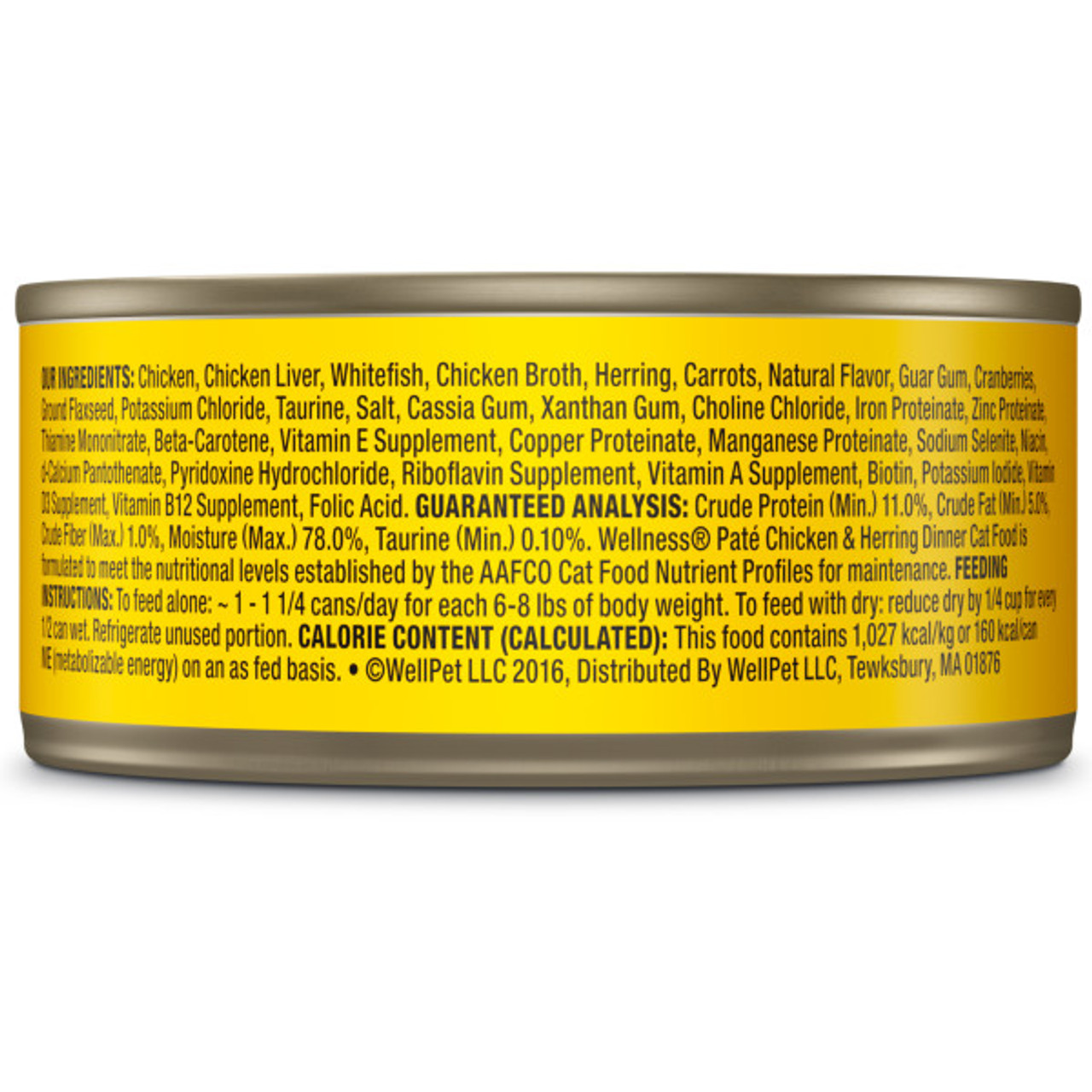 Wellness Complete Health Chicken and Herring Canned Cat Food 5.5 oz.