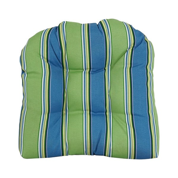 19-inch Rounded Back Indoor/Outdoor Chair Cushions (Set of 2) - 19