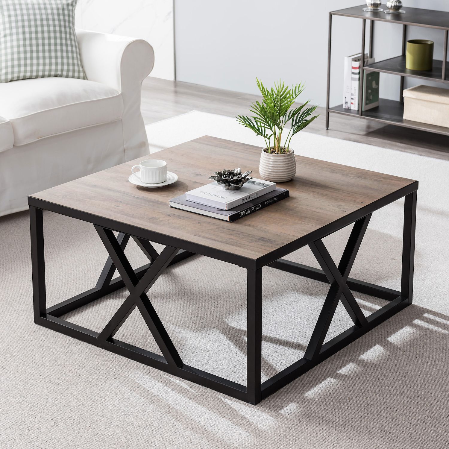 Finley and Sloane Jedrek Square Coffee Table