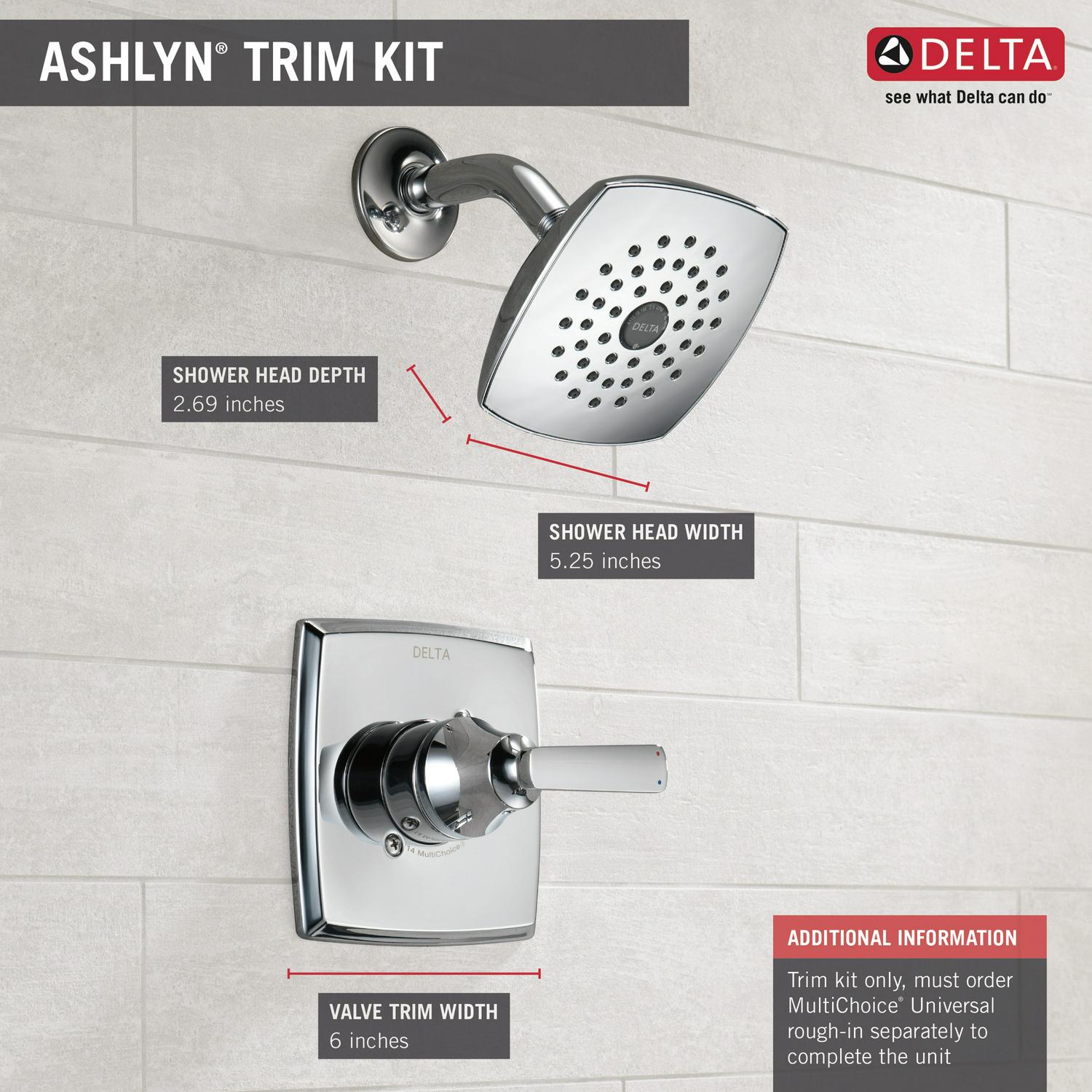 Delta Ashlyn MonitorA A A A 14 Series Shower Trim in Chrome T14264