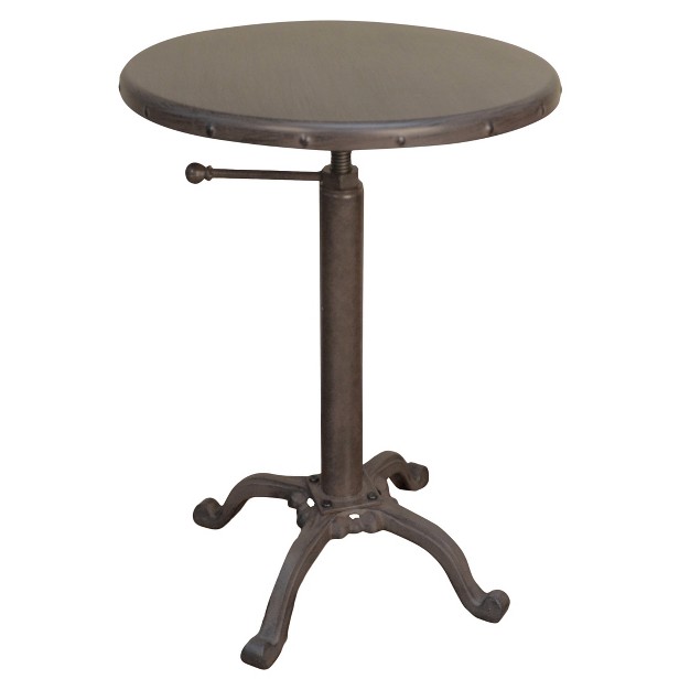 Oslin Restoration Adjustable Accent Table Industrial Carolina Chair And Table