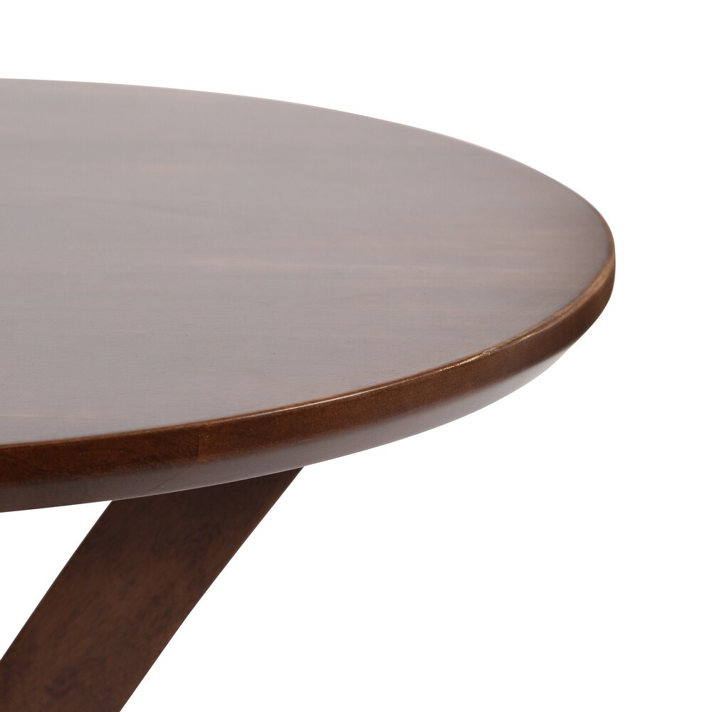 Kate and Laurel Soleyn Round Wood Side Table