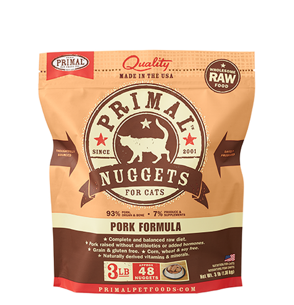 Primal Pork Formula Nuggets For Cats