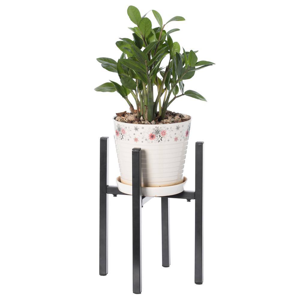 Gardenised Adjustable Metal Plant Holder Flower Pot Stand Expands from 9.5 in. to 14.5 in. QI003984