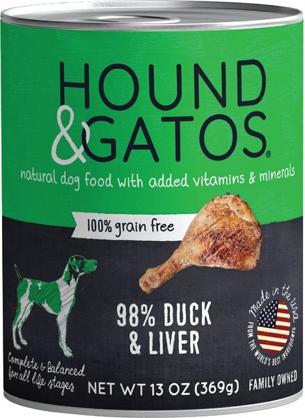 Hound and Gatos 98% Duck and Liver Grain-Free Dog Food