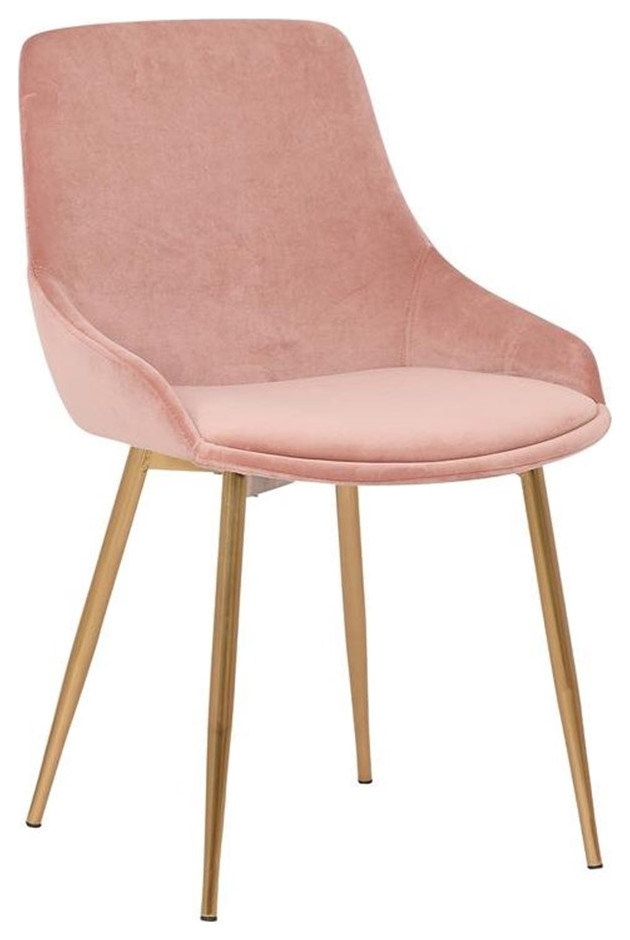 Heidi Velvet Dining Accent Chair   Dining Chairs   by Homesquare  Houzz