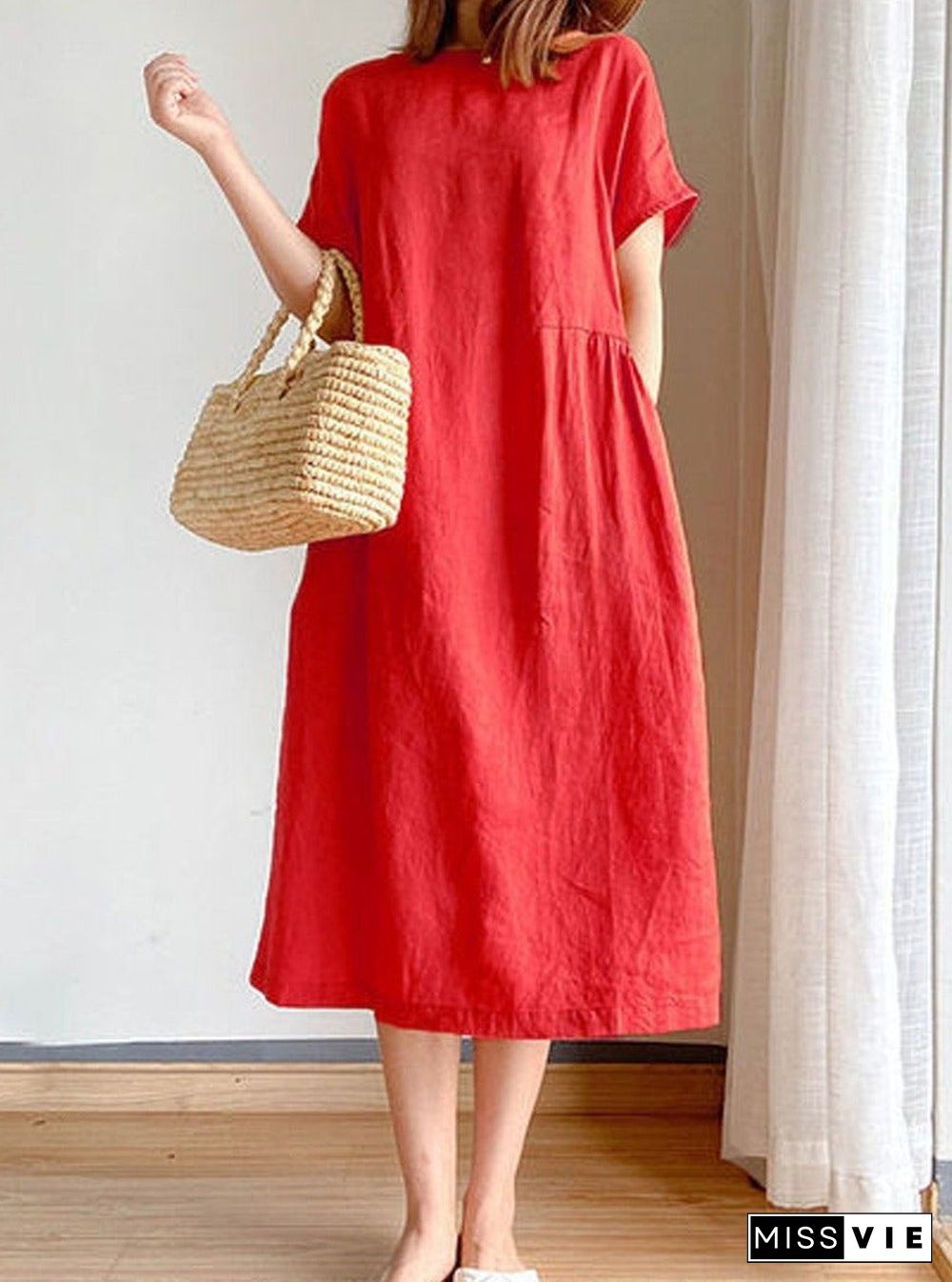 Women Casual Plain Dress