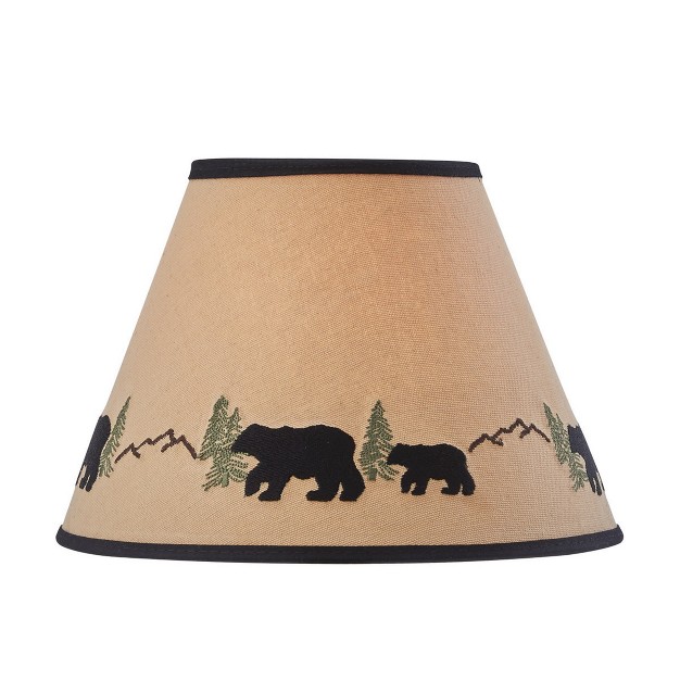 Park Designs Black Bear Embroidered Shade 10 quot d