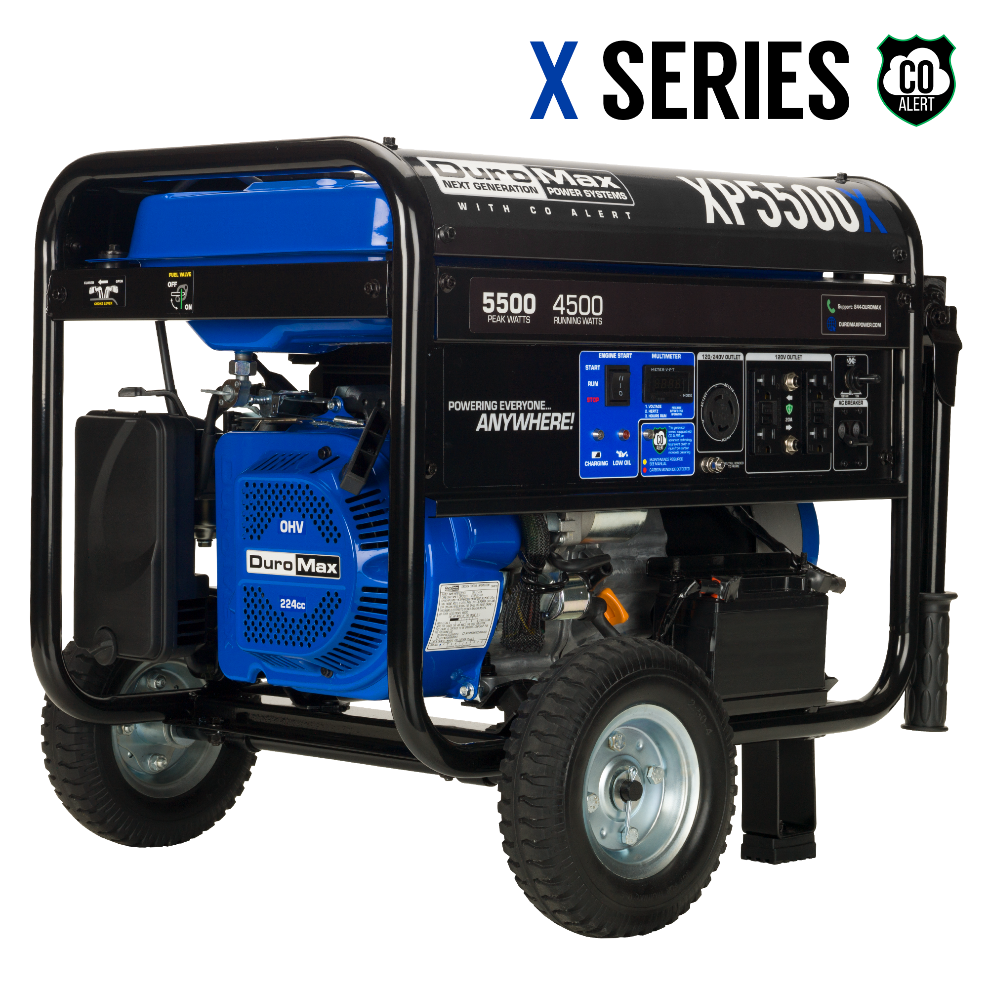 5,500 Watt Gasoline Portable Generator w/ CO Alert