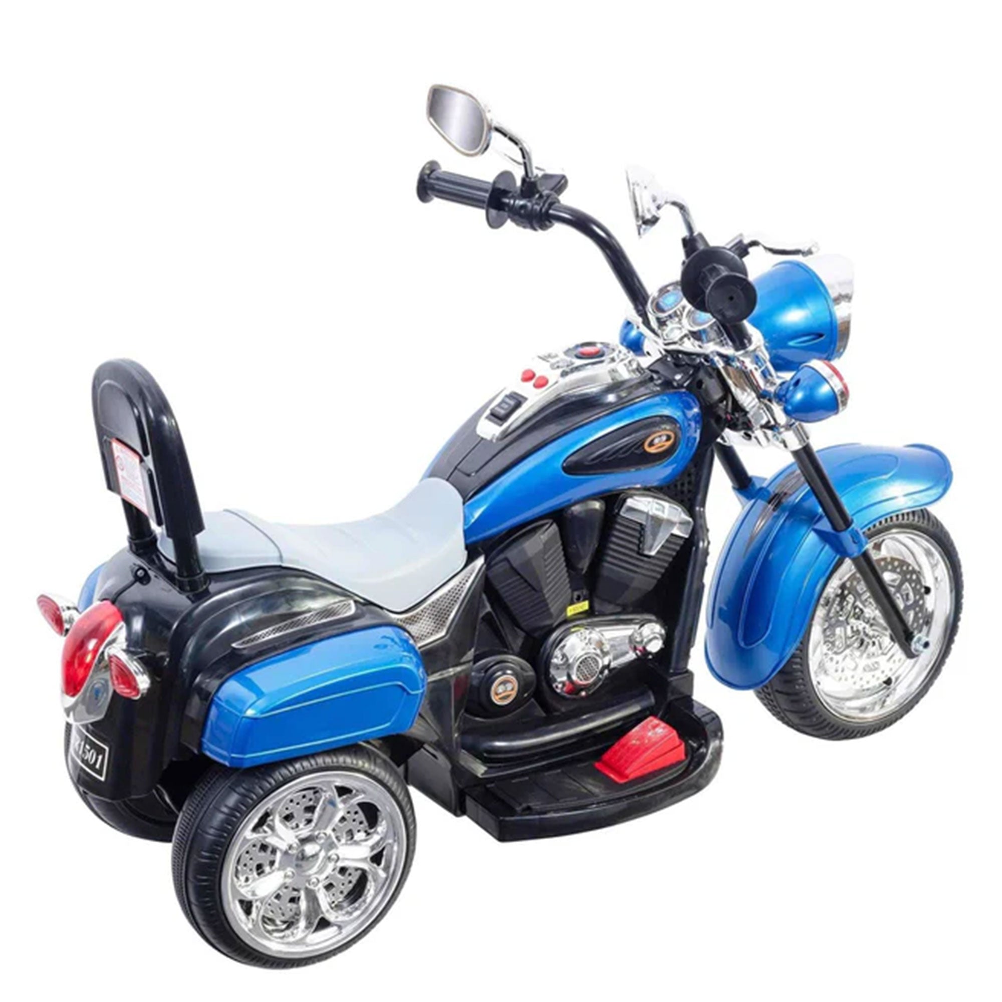 Freddo Toys 6V Battery Powered Electric Chopper-Style Ride-On Trike, Blue (Used)