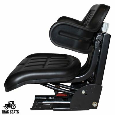 Black Trac Seats Tractor Suspension Seat Fits John Deere 5400 5410 6110