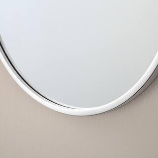 Home Decorators Collection Emmeline 24 in. W x 32 in. H Oval Framed Wall Bathroom Vanity Mirror in Chrome Emmeline MR-C