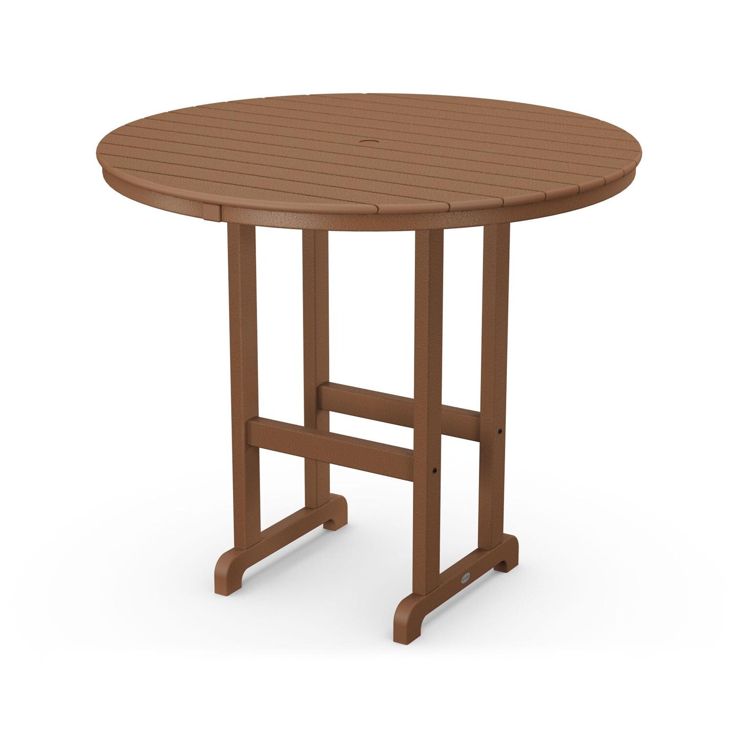 POLYWOOD 48-Inch Round Bar Table