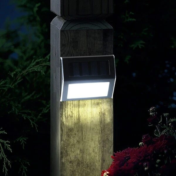 Solar Deck Lights LED Stair Lights Stainless Steel Step Lighting