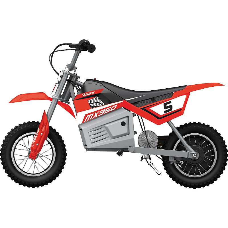 Razor MX350 Dirt Rocket Kids Electric Toy Motocross Motorcycle Dirt Bike， Red