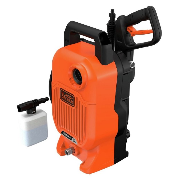 Black amp Decker Bepw1700 1700 Max Psi 1 2 Gpm Corded Cold Water Pressure Washer