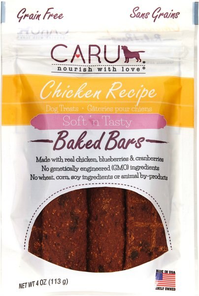 Caru Soft 'n Tasty Baked Bars Chicken Recipe Grain-Free Dog Treats