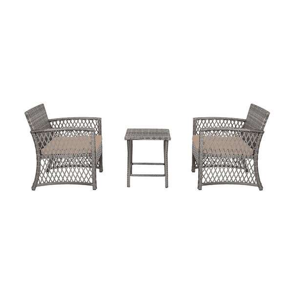 Heritage Outdoor 3piece Wicker Bistro Patio Set