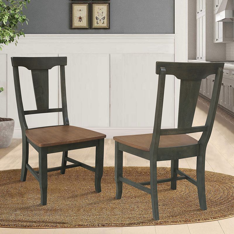 2-pc. Panel-Back Dining Chair Set