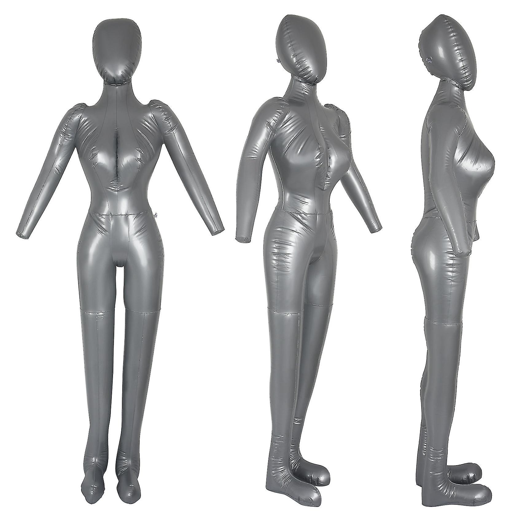 Inflatable Full Body Female Model With Arm Ladies Mannequin Window Display Props