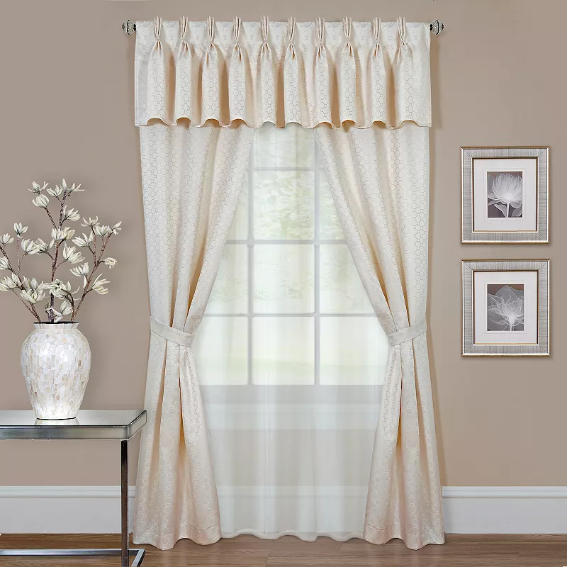 Achim 6-piece Claire Window Curtain Set