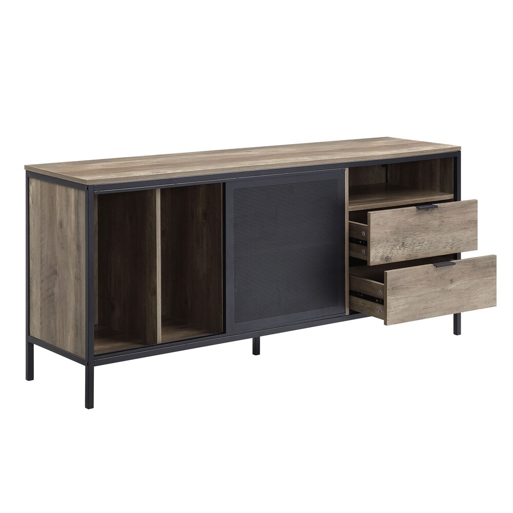 Industrial TV Stand Media Console for Living Room