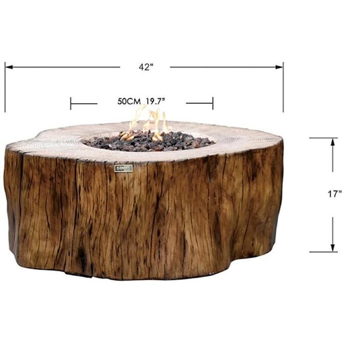 Elementi Manchester Outdoor Fire Pit Table 42\