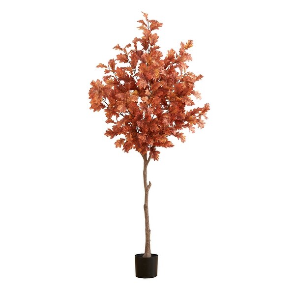 6' Autumn Oak Artificial Fall Tree