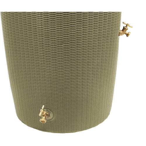 Good Ideas Impressions Bali 50 Gallon Rain Saver - Planter Top - Desert Sand