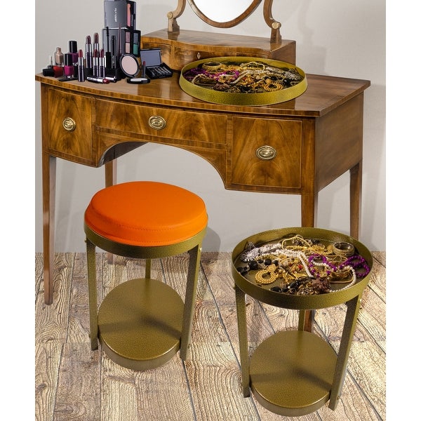 Saffron Fabs Multi-Purpose Metal End/Accent Table