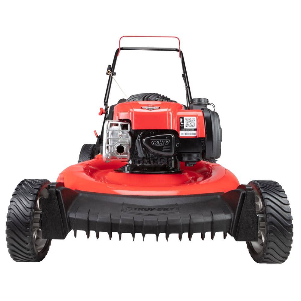 TroyBilt 21in 140cc Briggs and Stratton Gas Push Lawn Mower with Rear bag and Mulching Kit Included