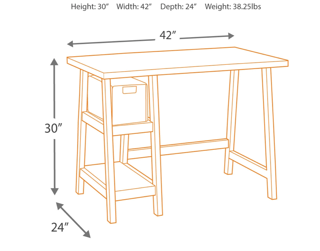 Mirimyn White Home Office Small Desk