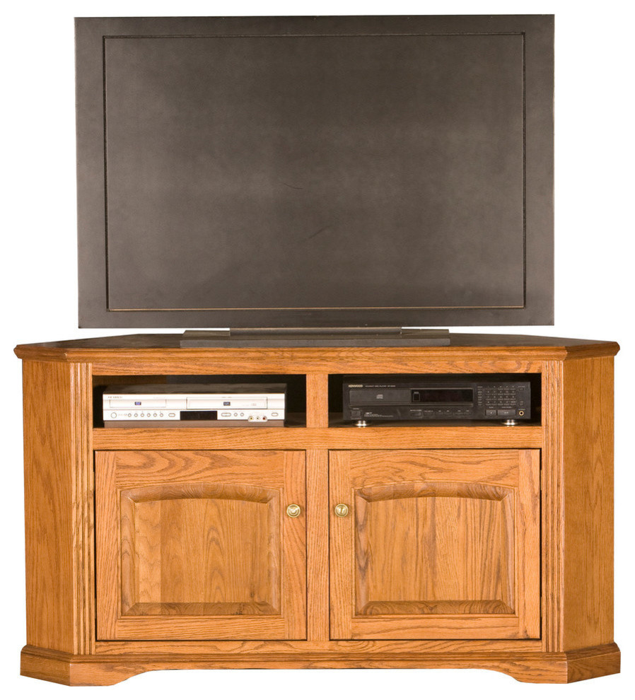 Eagle Furniture 56 quotOak Ridge Corner Entertainment Console   Transitional   Entertainment Centers And Tv Stands   by Eagle Furniture  Houzz