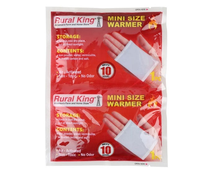 Rural King 10 Hour Mini Hand Warmer - 12880001