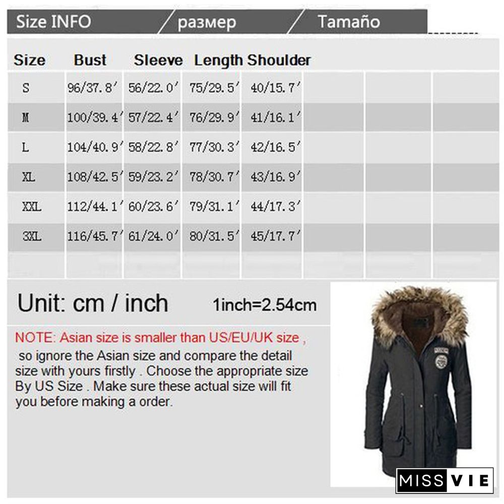 New Arrival Women‘s Fashion Warm Coats Women Jackets Warm Outwear Solid Fur Collar Thick Ladies Plus Size XS-5XL and 11 Colors