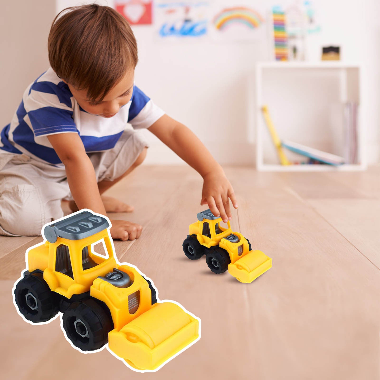 Jpgif Disassemble Truck Toys DIY Construction Engineering Car Toys With Disassembly Tools， Beach Sand Toys Gift Excavators