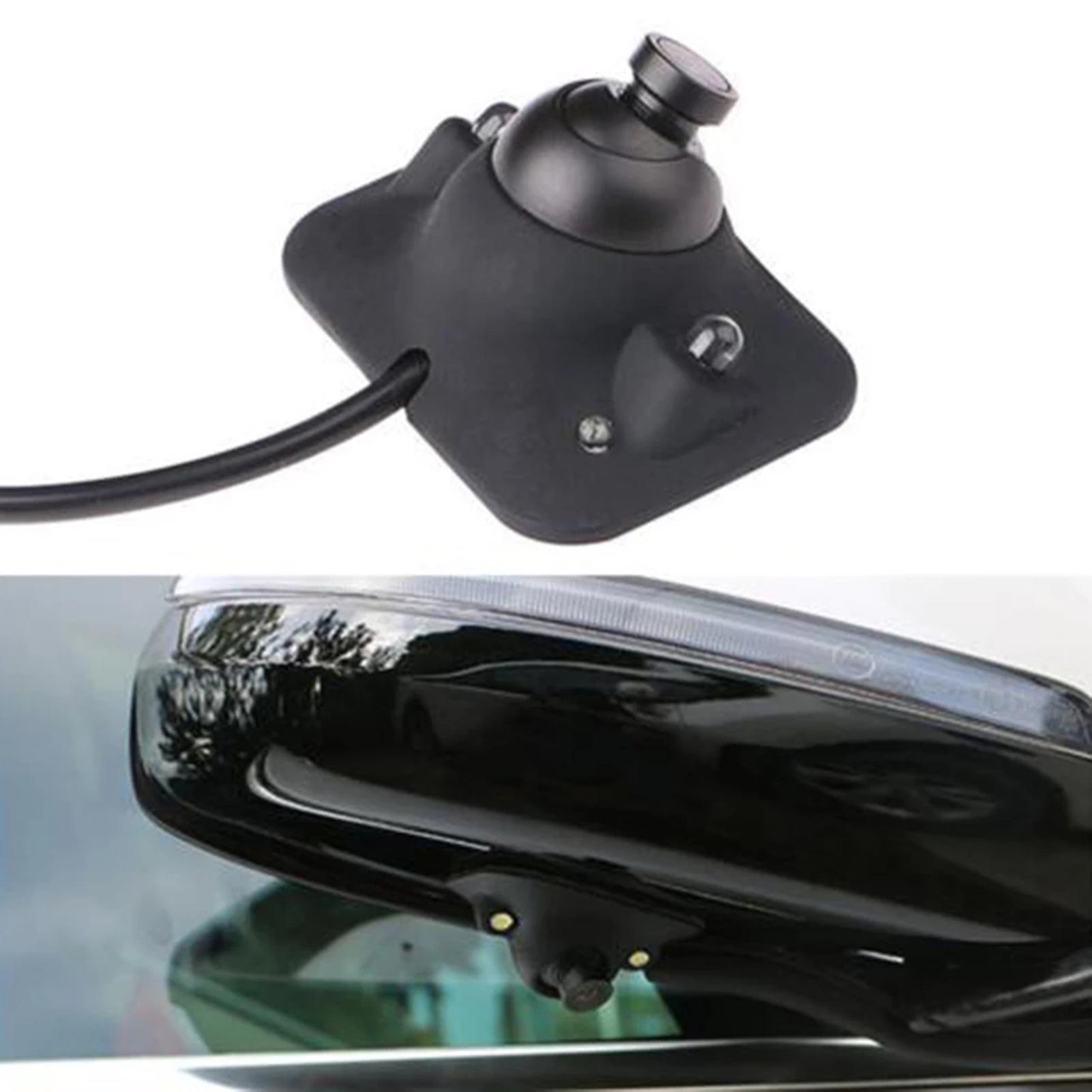 Black Car Rear View Camera 12v Hd Night Vision Backup Camera， Intelligent Sensor Blind Spot Camera Ip67 Waterproof Reversing Monitor