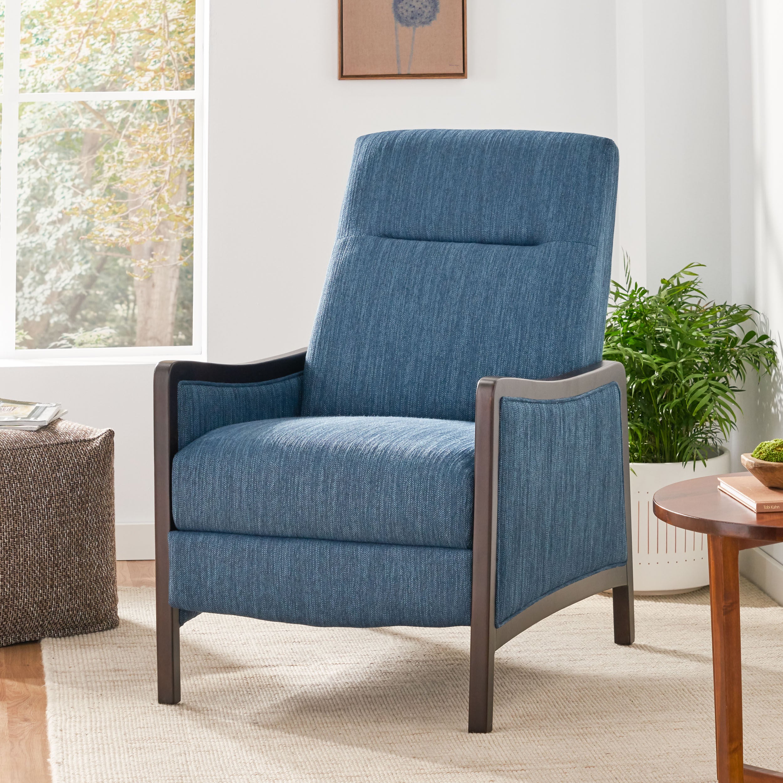 Drury Contemporary Upholstered Pushback Recliner