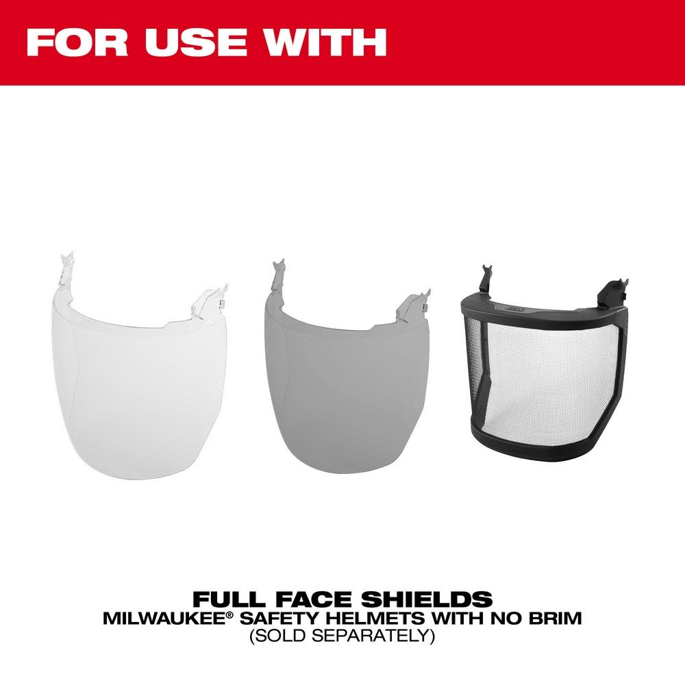 Milwaukee BOLT Full Face Shield Mount Replacement No Brim Helmet Only ;