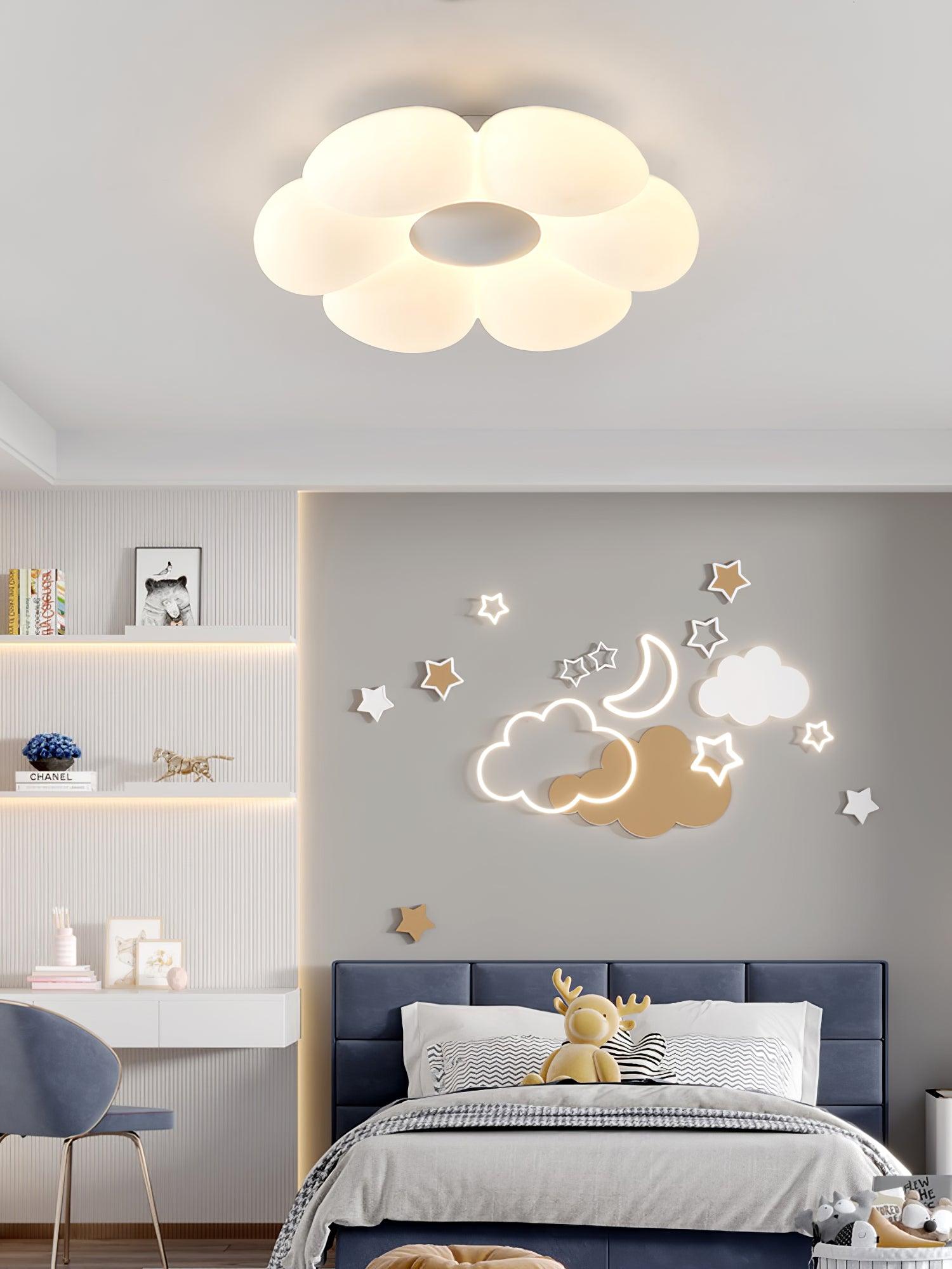 Six-leaf Flower Kids Room Ceiling Lamp