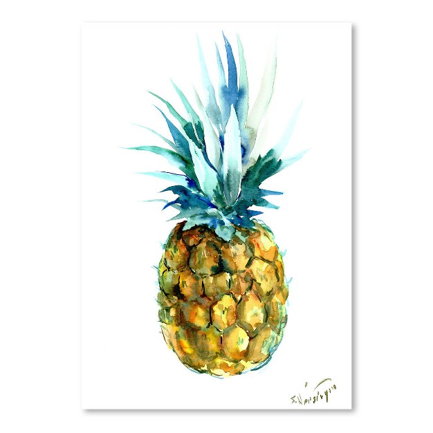 Americanflat Botanical Minimalist Pineapple By Suren Nersisyan Poster Art Print