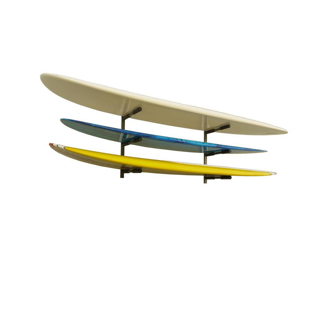 Sparehand Wall Mount Triple Paddle Board or SUP Storage Rack Gray Finish PS-35L