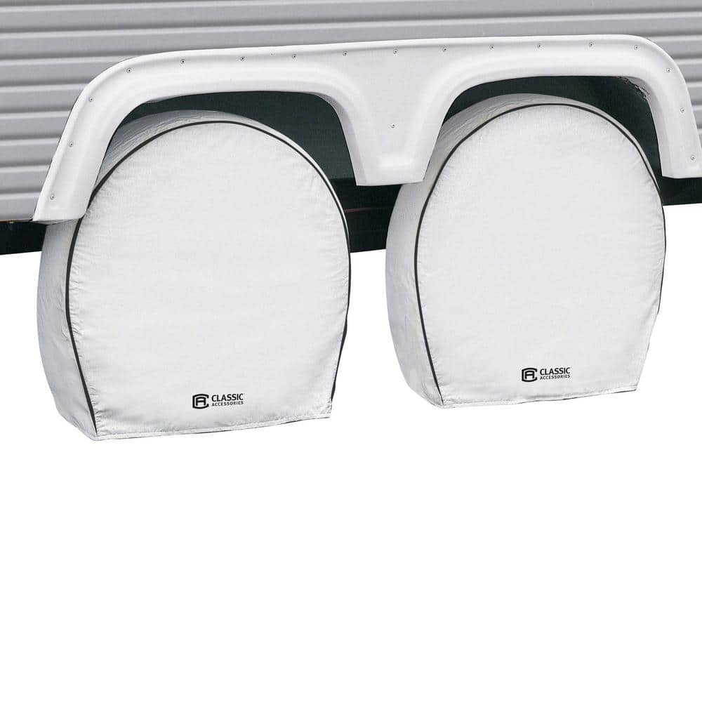 Classic Accessories White Deluxe RV Wheel Cover 30