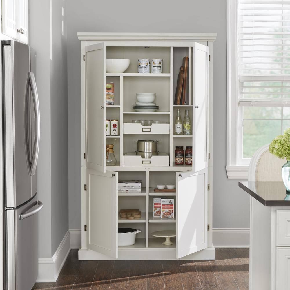 Home Decorators Collection Prescott Polar White Open Top Pantry 9950600410