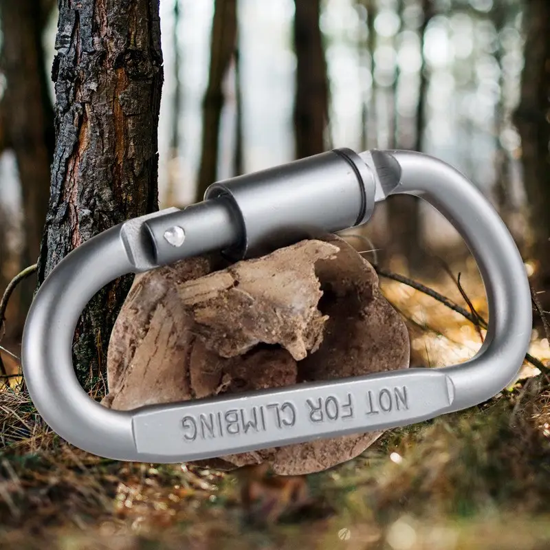 Outdoor Climbing 12Kn Carabiner Clip Key Chain  Customized Mini Aluminum oy Shape Tactical Survival Carabiner